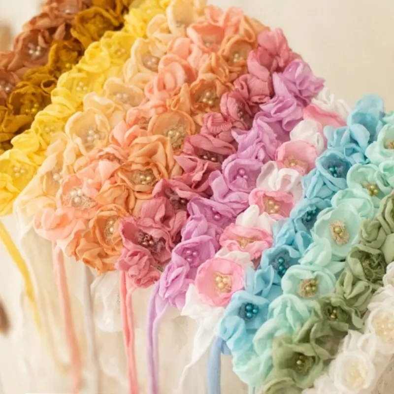 Baby Girl Handmade Colorful Floral Headband